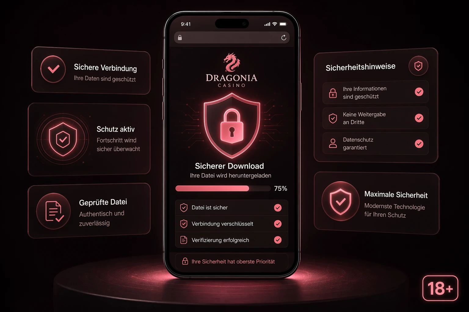 Sicherer Download und die Suche nach der Dragonia Casino App